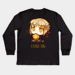 Saber alter- hamburger Kids Long Sleeve T-Shirt